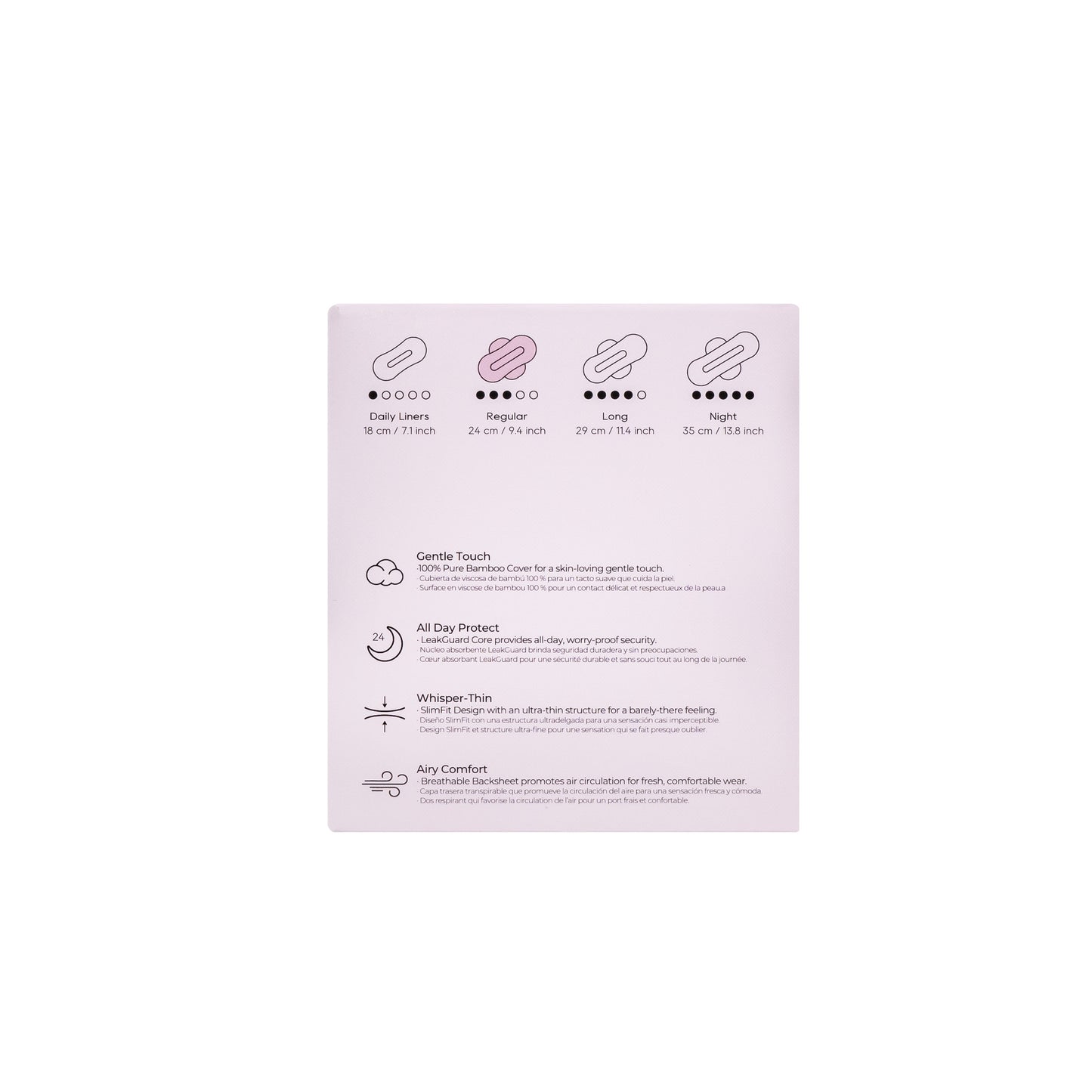 ECO BOOM Bamboo Pad Pure Regular 240mm