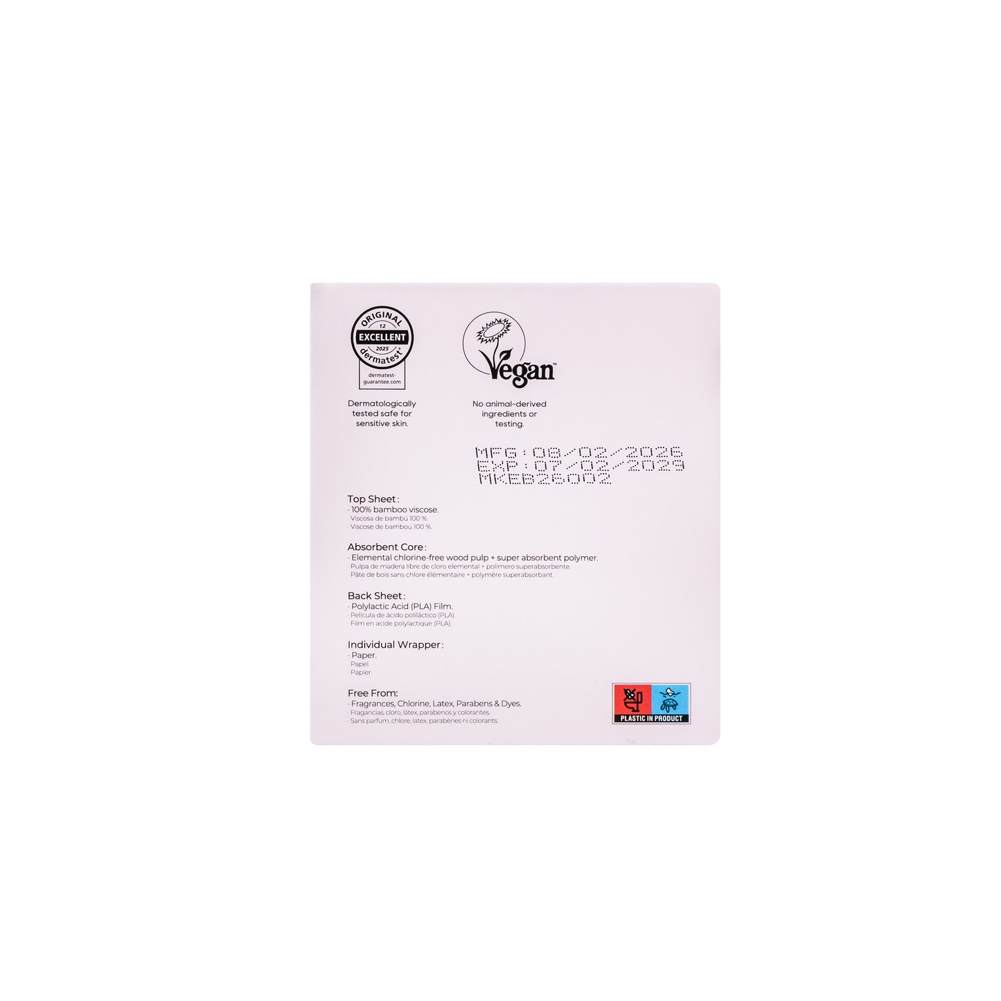 ECO BOOM Bamboo Pad Pure Regular 240mm