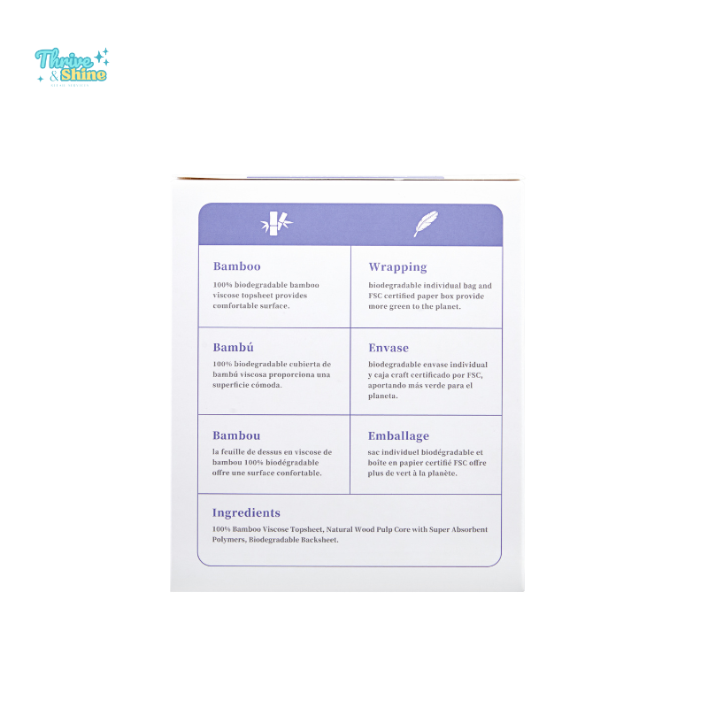 Eco Boom Bamboo Long Pads — Maximum Leak Protection