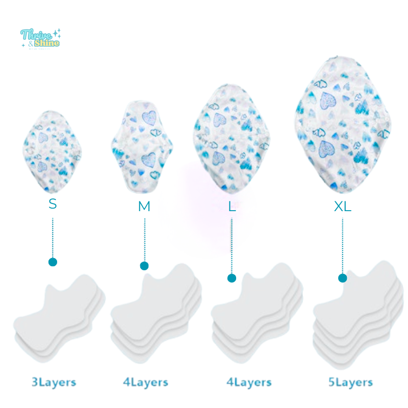 Pure Flow Medium Bamboo Washable Pads