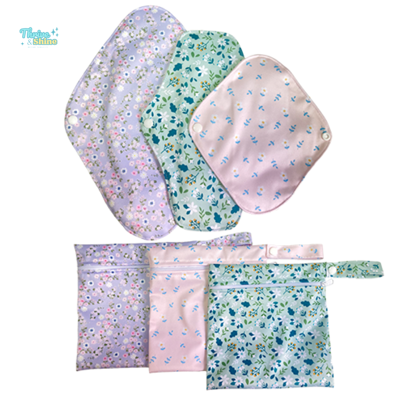 Pure Flow Medium Bamboo Washable Pads