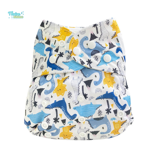 Cozy Cub Reusable Bamboo Washable Diapers + Bamboo Absorb Diaper Insert